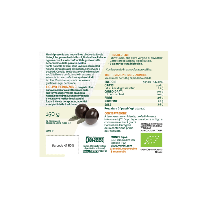 Oliva Peranzana 150g